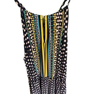 Kaari Blue NWT Halter Style Asymmetrical Hem Navy Blue Dress SZ L